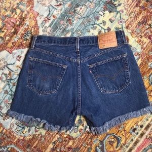 Levi’s Vintage 501 High Waisted Button Fly Shorts